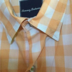Tommy Bahama orange check double XL long sleeve shirt